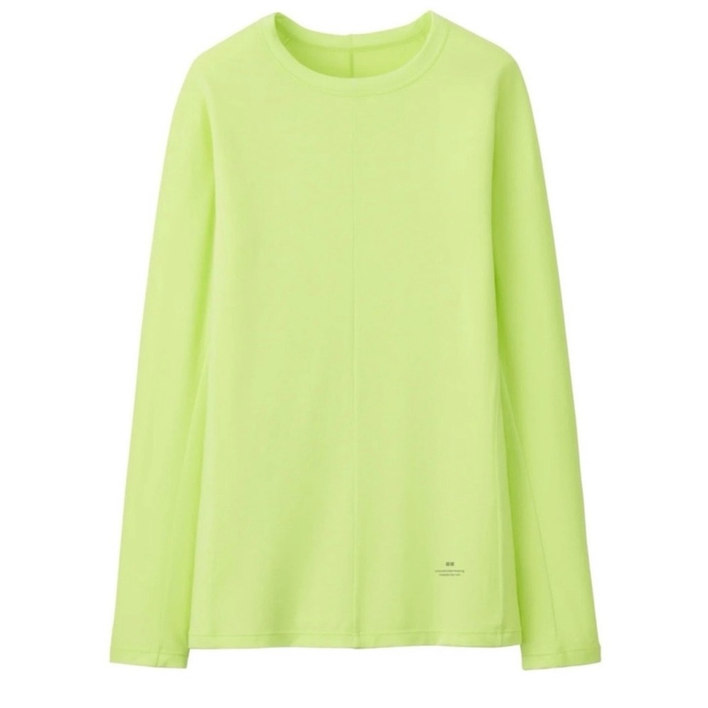 Alexander Wang x UNIQLO HEATTECH Women’s Long Sleeve Top Lime Green Size Medium